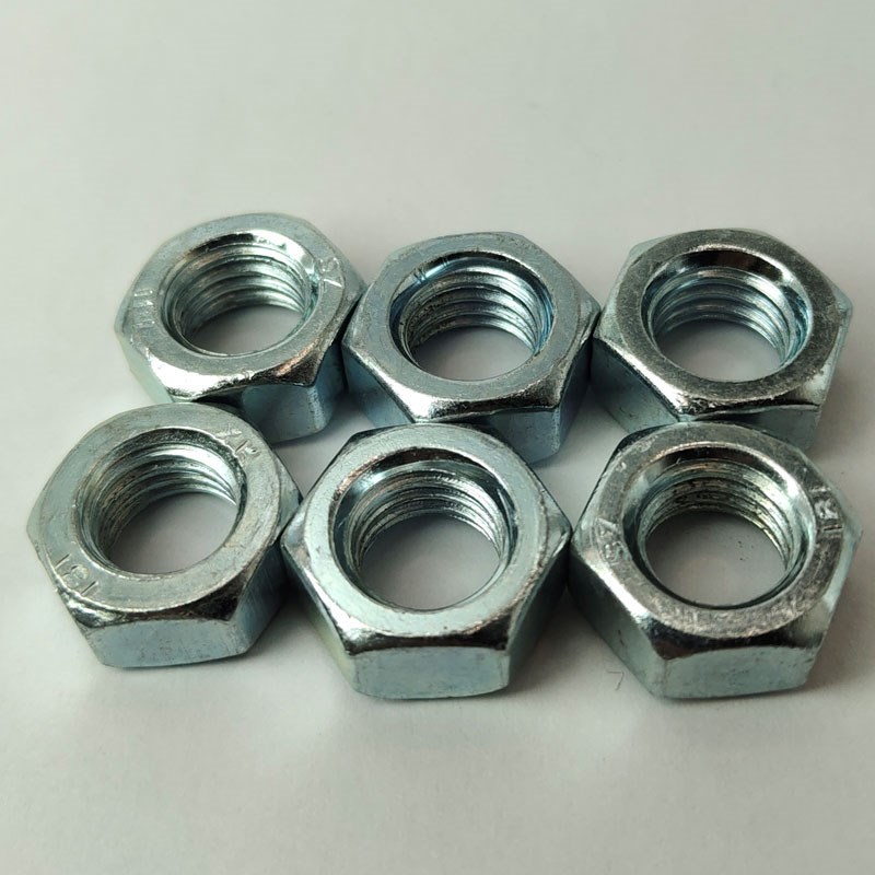 8.8级高强度镀锌六角螺母 螺帽 螺丝帽m6m8m10m12m14m16m18m20m24