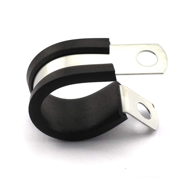 新品48只盒装胶条卡箍 304不锈钢连胶卡箍 橡胶喉箍 R型软管夹套