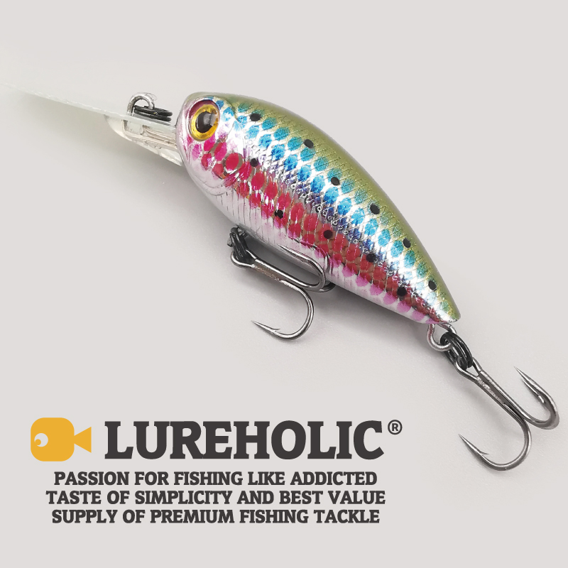 4cm3.5g电路板唇板迷你摇滚小胖CRANK深潜浮水型硬饵胖子黑坑路亚