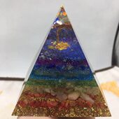 摆件发晶松石晶白水晶滴胶金曜石青cm.4白高8水晶好记碎金字塔