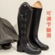 靴腿头层牛皮靴围骑障碍专业马马服马长靴可调节骑长靴比赛训练骑