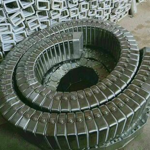 保护套封闭不锈钢式选样 金属拖链电缆接头 式 矩形金属软管可