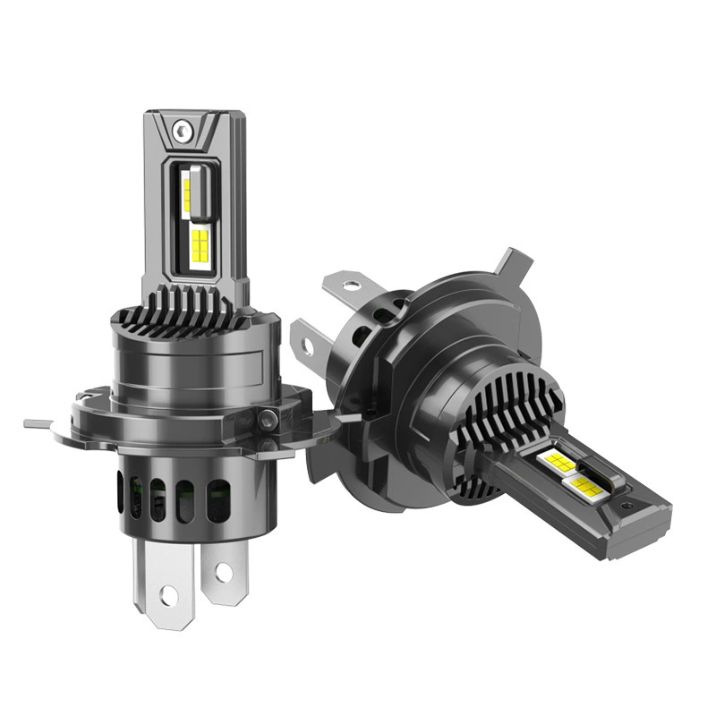 汇云光H4摩托车LED大灯超亮改装汽车灯泡对装远近光灯