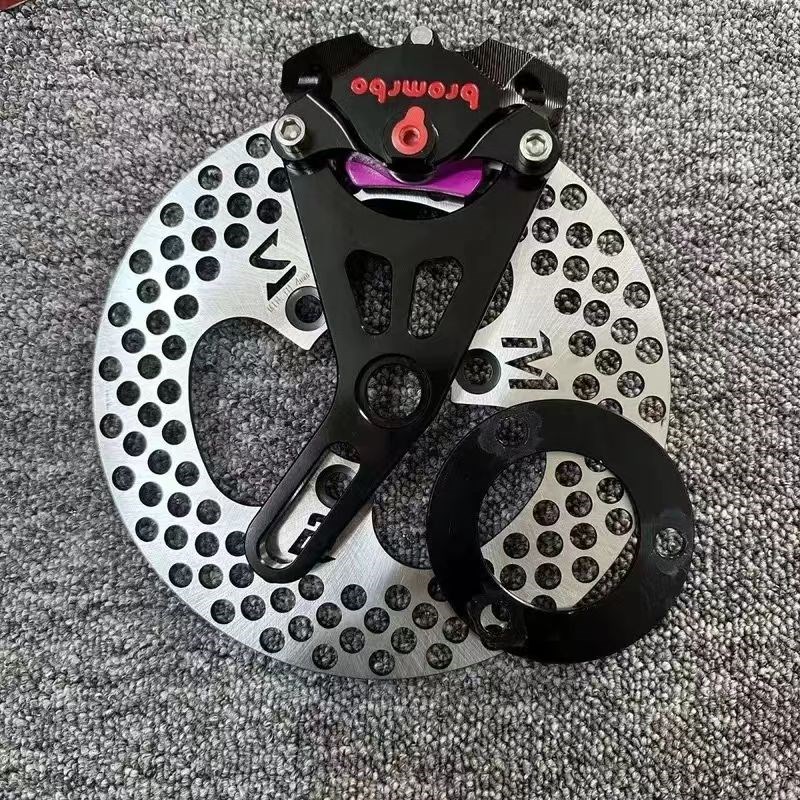 电动车雅迪九号小龟王通用布雷博国产小螃蟹卡钳鼓刹改碟刹套装