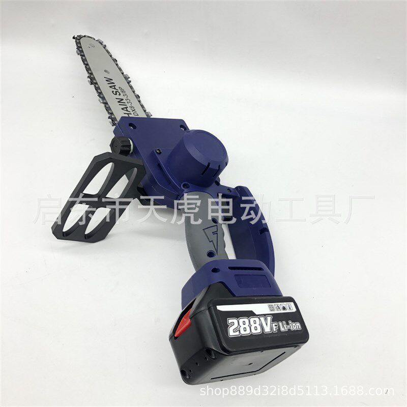 新品电链锯8寸单手锯无刷电锯伐木锯园林锯修枝锯锂电电锯链条锯