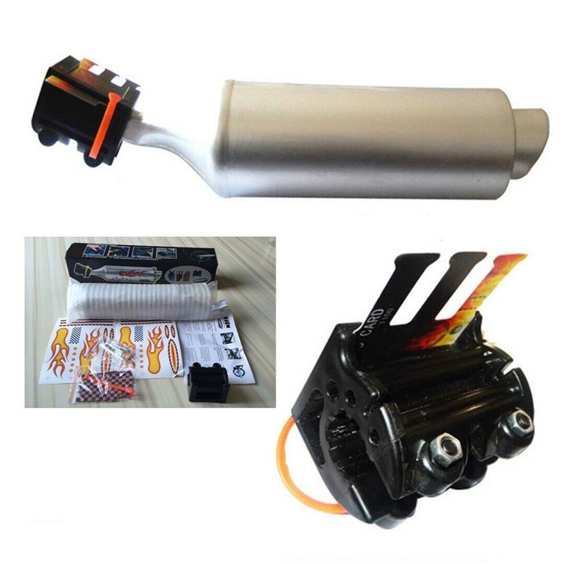 自行车涡轮摩托车音效排气管发声器山地车单车酷玩铃铛辐条喇叭