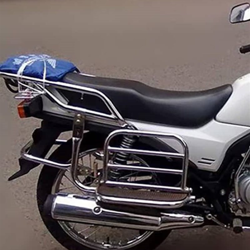 通用摩托车侧翻货架脚踏改装翻板货架脚踏板摩托车车架配件边架踩