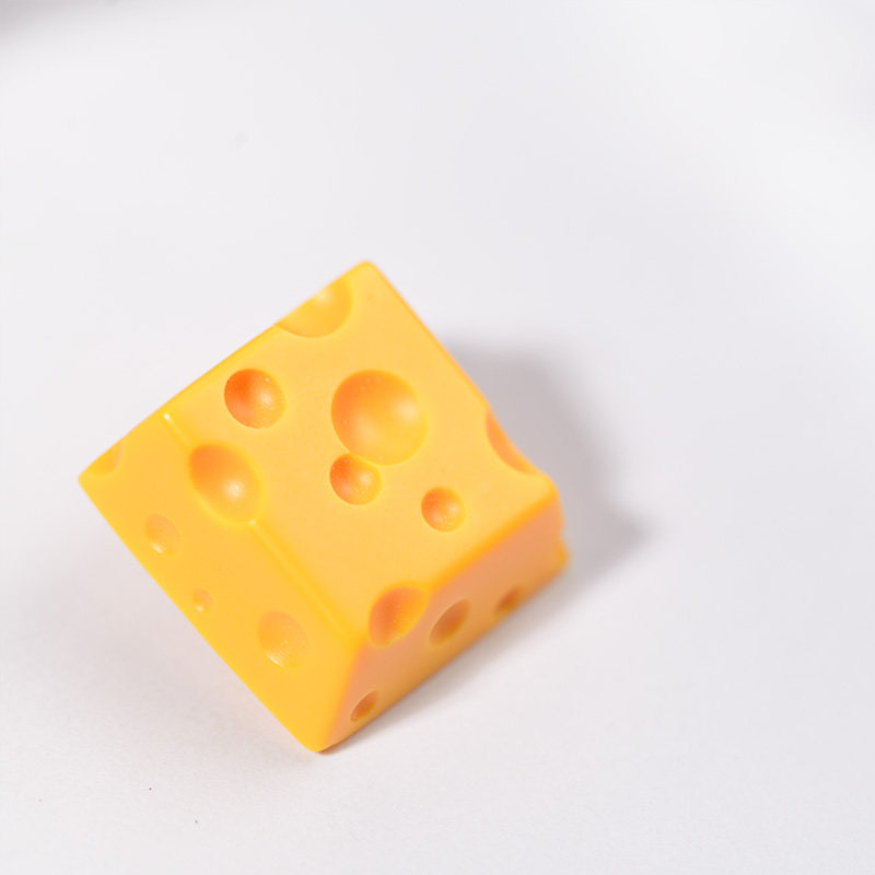 适用十字矮轴机械键盘KT个性创意手工树脂可爱送礼矮轴奶酪键帽