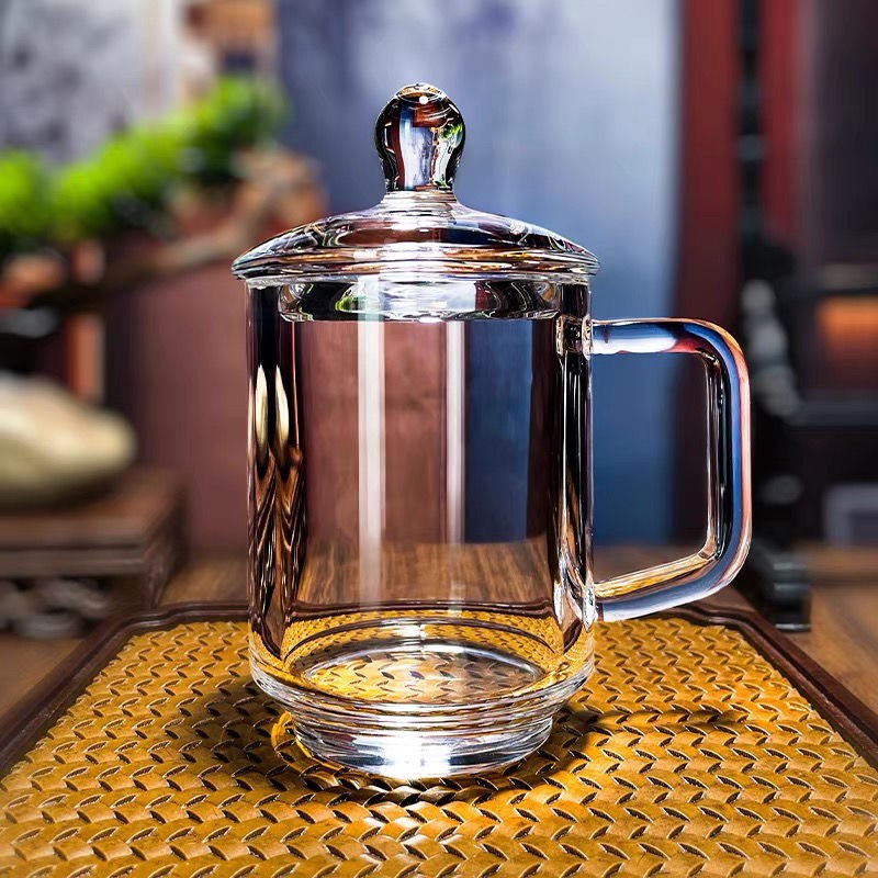 甄选原矿水晶杯杯带把和水晶玻璃按选择发货茶具水杯子