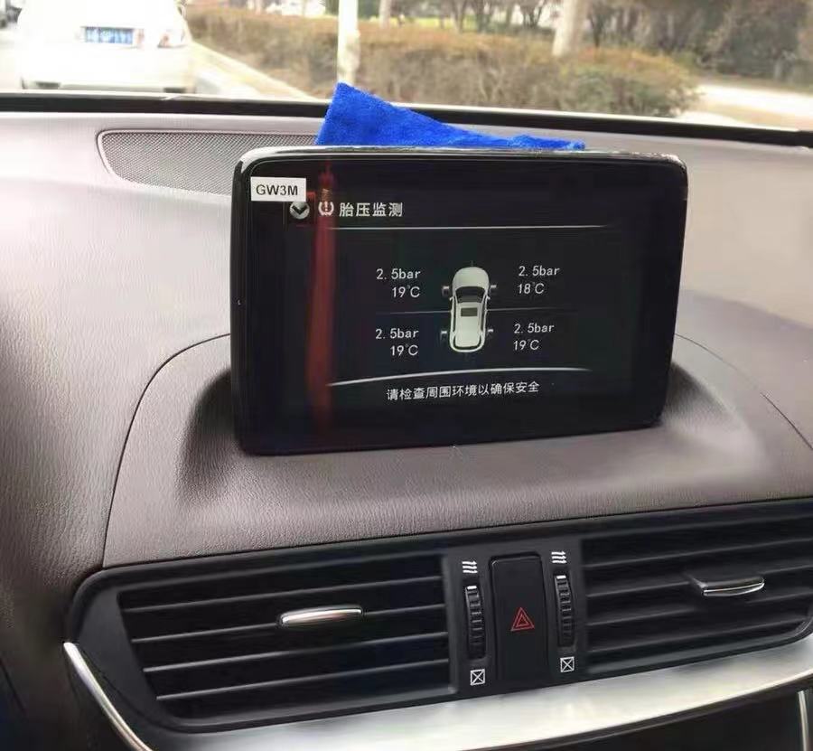 适用于马自达3阿特兹昂克赛拉cx4cx5cx8内置胎压监测模块显示数值