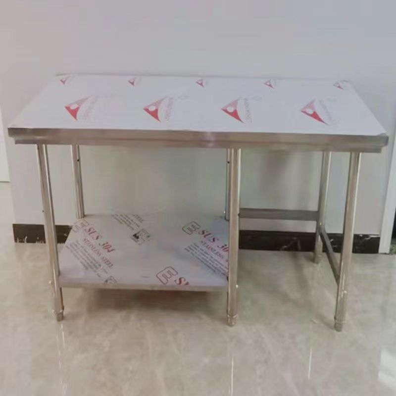 不锈钢特厚操作台工作台切菜桌烘焙煤气罐架子厨房灶台不锈钢桌子
