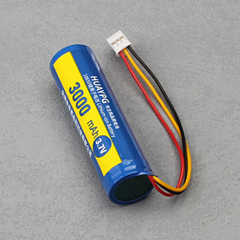 F1支付宝扫码音箱电池18650锂电3.7V三线NTC带温控保护板可充电