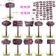标牌刻字碳化木防腐木户外路牌广告牌花草牌公园导向牌景区指示牌