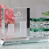 模型水晶办公两件套雕雕内创意商务礼品定制笔筒内礼品水晶