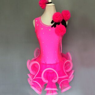 拉丁舞D表演服儿演出服少8拉丁舞拉丁舞9比赛服成人拉丁舞裙儿童