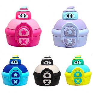 防漏水杯儿童保温杯通用新款盖公仔双饮杯加厚水壶配件盖子吸管非