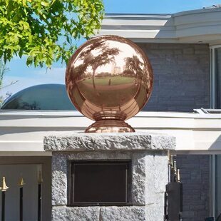 球 圆球装饰球4大门托不锈钢带座连体30扶手子柱圆球玫瑰金座围墙