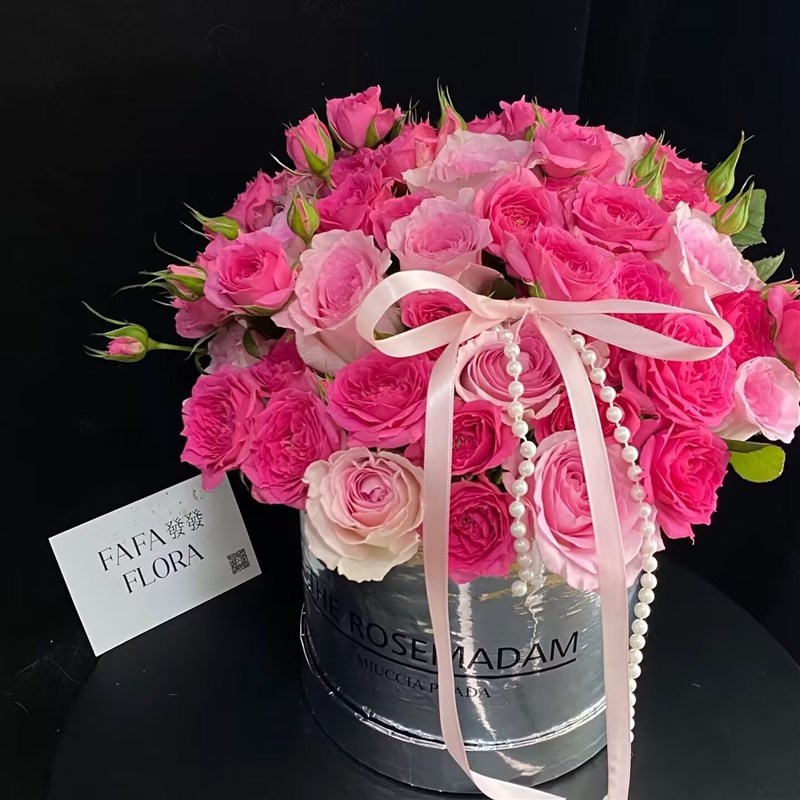 弗洛伊德玫瑰苏菲泡泡花云南昆明斗南基地直发水养U百合鲜花母亲