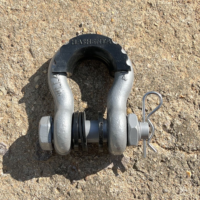 锻造10bT越野车拖车卸扣 喷塑弓形救援拖车钩3/4