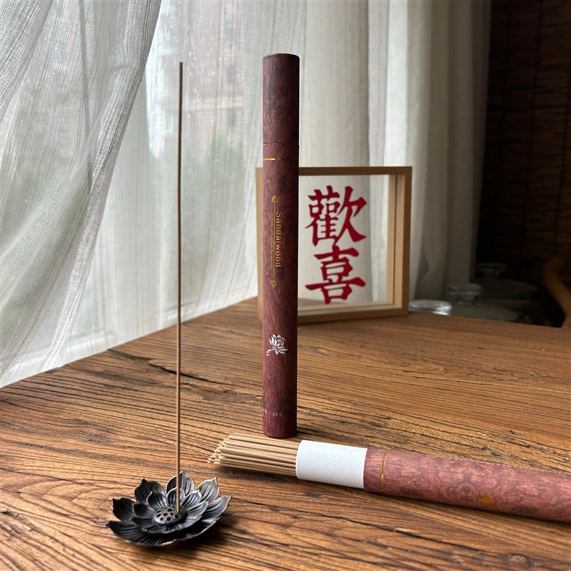 泰米尔老山檀香线香20克卧w香居家室内办公室香薰香礼佛净化空气