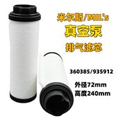 空滤排气05雾法国5尔斯S93真空泵E 1238L360油米滤芯I分离器910
