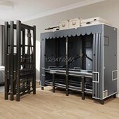 新疆大衣橱卧室简约家用 简易布衣柜可折叠衣柜现代免安装 西藏 包邮