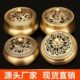 茶道用品熏香炉创意摆件家用黄铜室内檀香檀香炉纯佛具盘中式 香炉