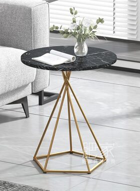 460W/287050圆形茶几cmW洽谈圆桌轻奢现代高小桌子创意家用客厅/