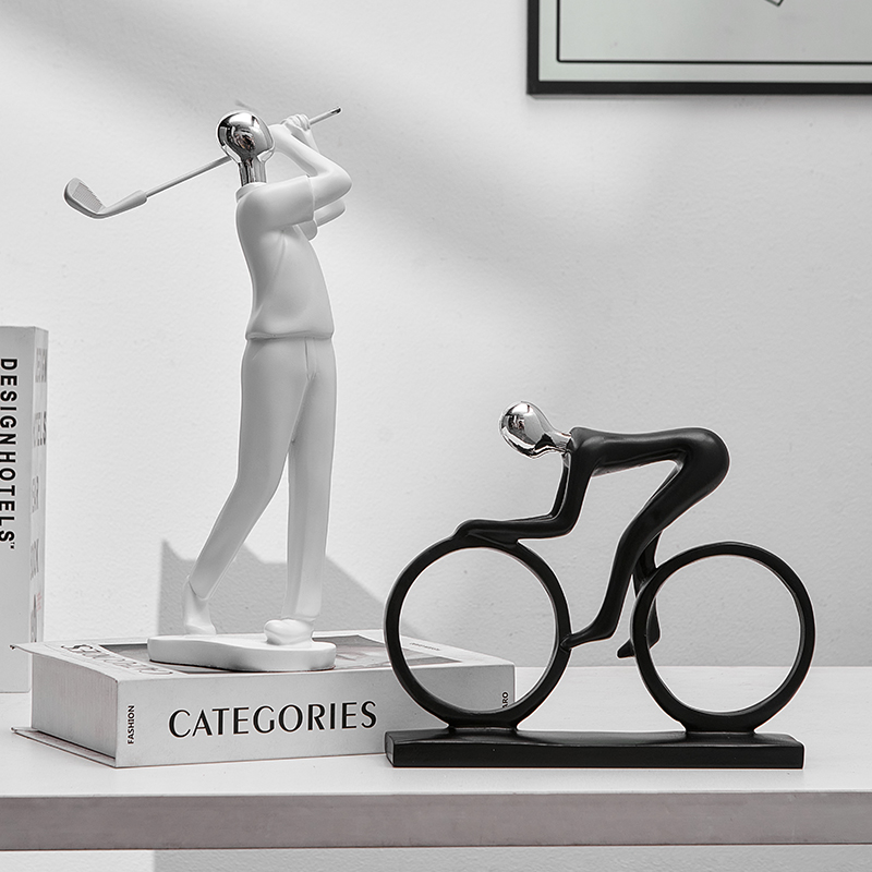 现代简约运动人物客厅摆件202z4新款创意家居酒柜电视柜书房装饰