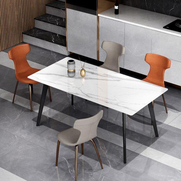 进口岩板餐桌极简轻奢意式现代家用大理石吃饭桌子小户型餐桌椅子,住宅家具,岩板餐桌,淘宝优惠券,粉丝福利购,淘宝优惠卷