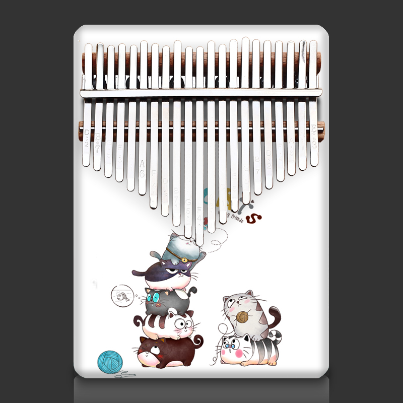 21音拇指琴kalimba卡林巴彩色私人K订制礼物手指钢琴网红乐器