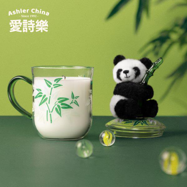 乐诗礼盒持久熊猫』爱『香氛生日礼物送朋友香薰蜡烛茶杯卧室