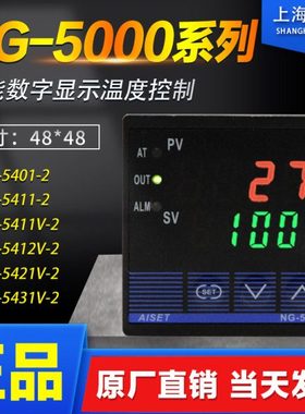 AISET上海亚泰温度表NG-5411V-2温控表5412 5431V 5401(N) K度