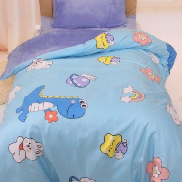 水晶绒暖绒幼儿园三件套保暖加绒床垫套双面绒被套单面绒冬绒被套,床上用品,学生床品套件,淘宝优惠券,粉丝福利购,淘宝优惠卷