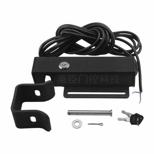 平开门机配套电锁12V自动门锁自动门电机锁横装电插锁24V电子锁
