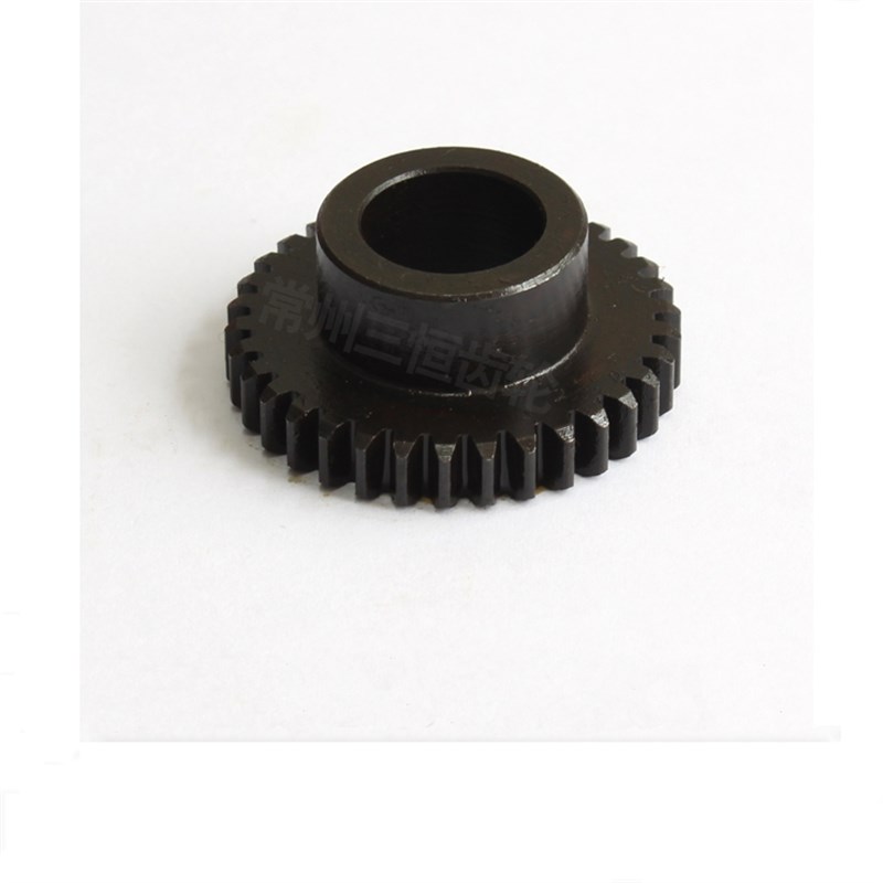 137直齿轮1模34齿 孔14小模数齿D轮发黑热处理45钢齿轮 齿轮定做