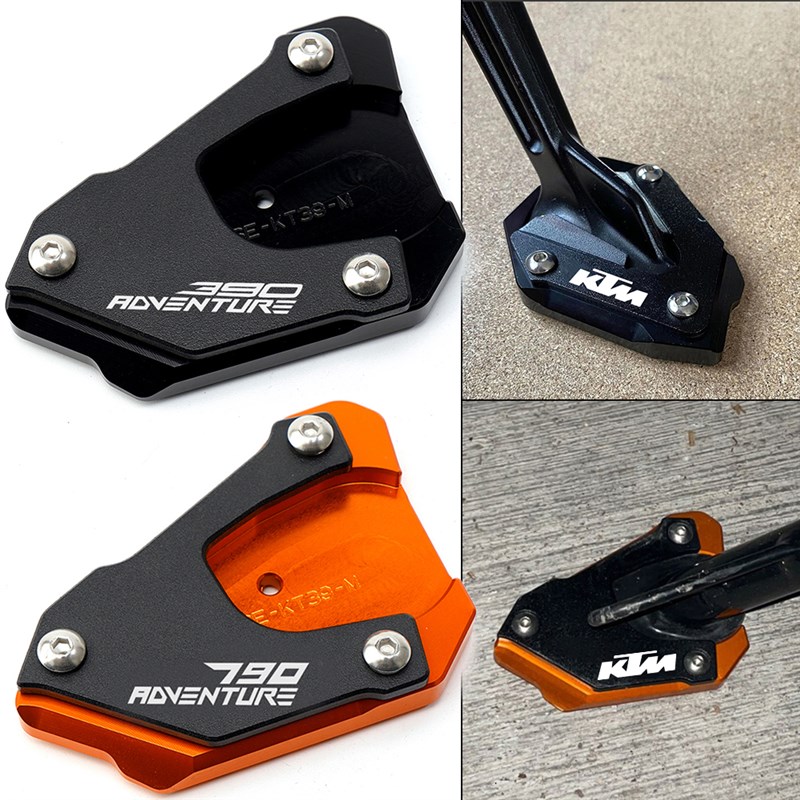 适用KTM 390i 790 890 1290 DUKU ADV R 改装加大边脚撑底座铝合