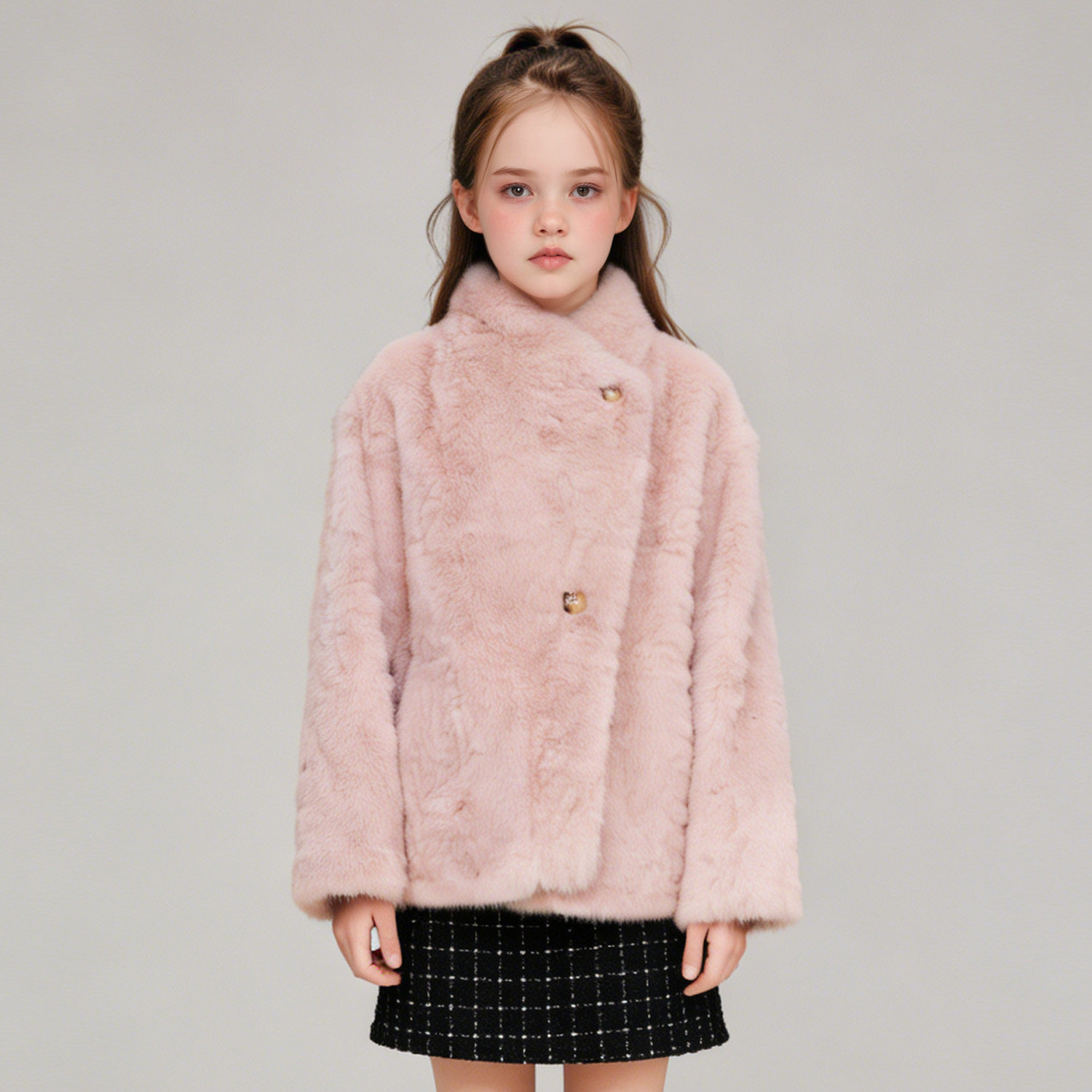 萌校长 女童皮草外套2026新款女宝大衣皮毛一体短款加厚冬装上衣,童装/婴儿装/亲子装,皮草/仿皮草,淘宝优惠券,粉丝福利购,淘宝优惠卷