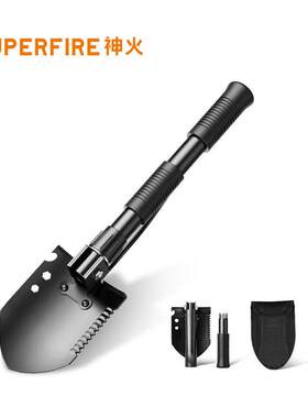 神火工兵铲多功能户外铲子BG01锰钢用品折叠钓鱼小兵工堆高机载可