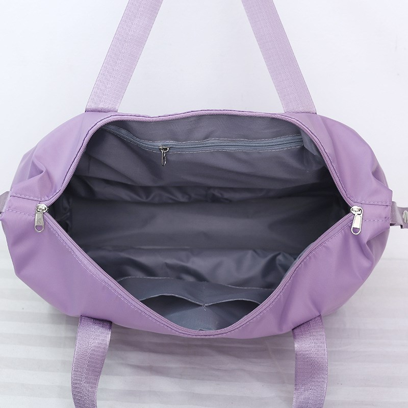 旅行包女大容量双层扩展万向轮学生F出差待产收纳包干湿分离行李