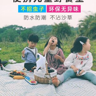 野餐垫加厚儿童游野餐布户外垫子地便携防水防潮草学生公园郊游春