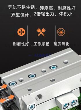 -2012 20导轨/MXS6AS30滑台气缸25滑台气缸-Q50/MX1610--8///双杆