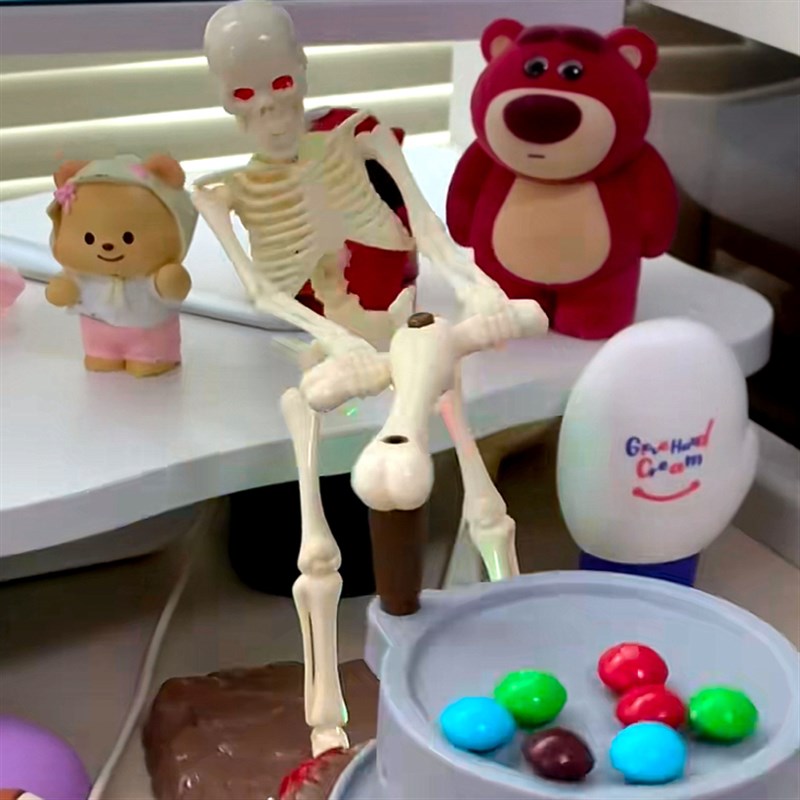 电子宠物有钱能使鬼推磨女生趣y味桌面摆件打工人工位情绪稳定神