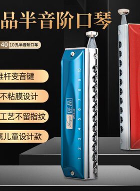 孔P半音阶口琴EST40J学生初学者东方P专业C调演奏鼎TO10-入门A10