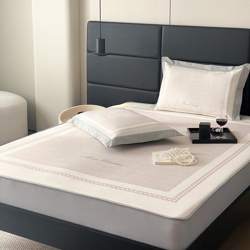 罗兰A类冰丝凉席夏季三件套凉感软席子可水洗家用空调床垫凉席罩