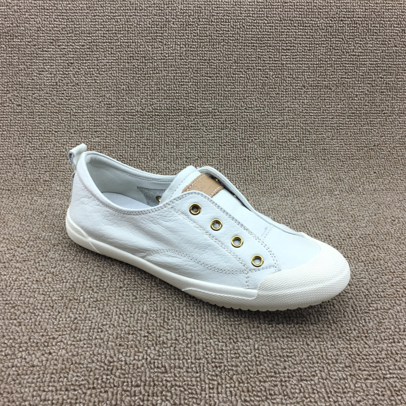 2023新款断码处理真皮女鞋韩版时尚一脚蹬软皮学生透气小白鞋单鞋