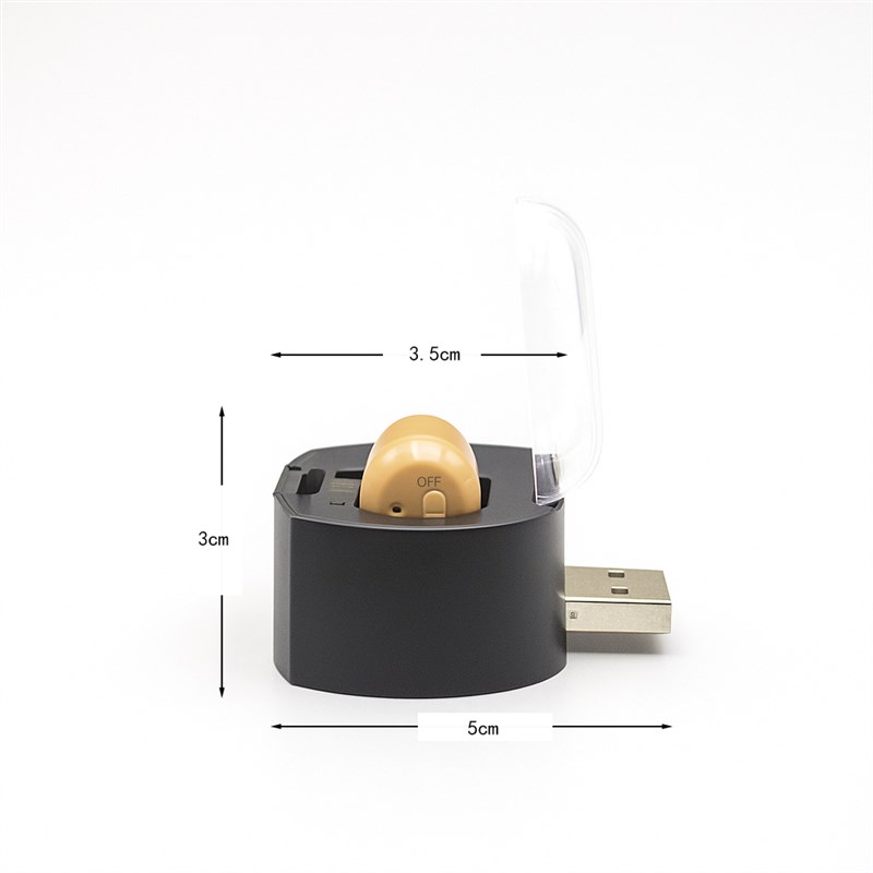 新款高端助听辅听单耳入耳式声音放大器耳聋耳背中老年人助听耳机