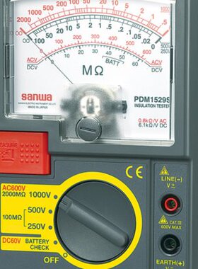 sanwa三和PDM1529S进口指针式绝缘电阻计1000V高精度模拟兆欧表