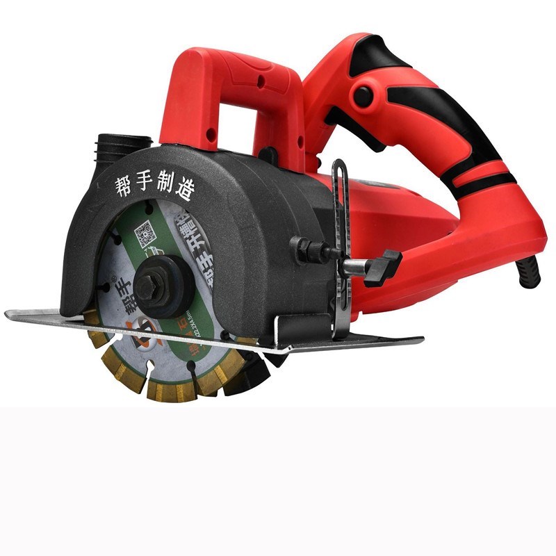 帮手卡通125-2一次成型水电安装开槽机石材大功率双片无尘切割机