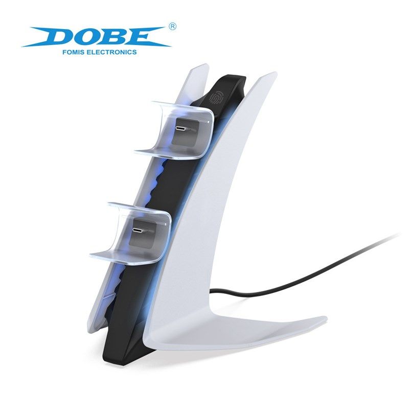 PS5 游戏手柄充电器 PS5手柄控制器触点充电底座展示架座充飞机充